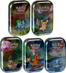 Pokemon Kanto Friends Mini Tins: Set of 5